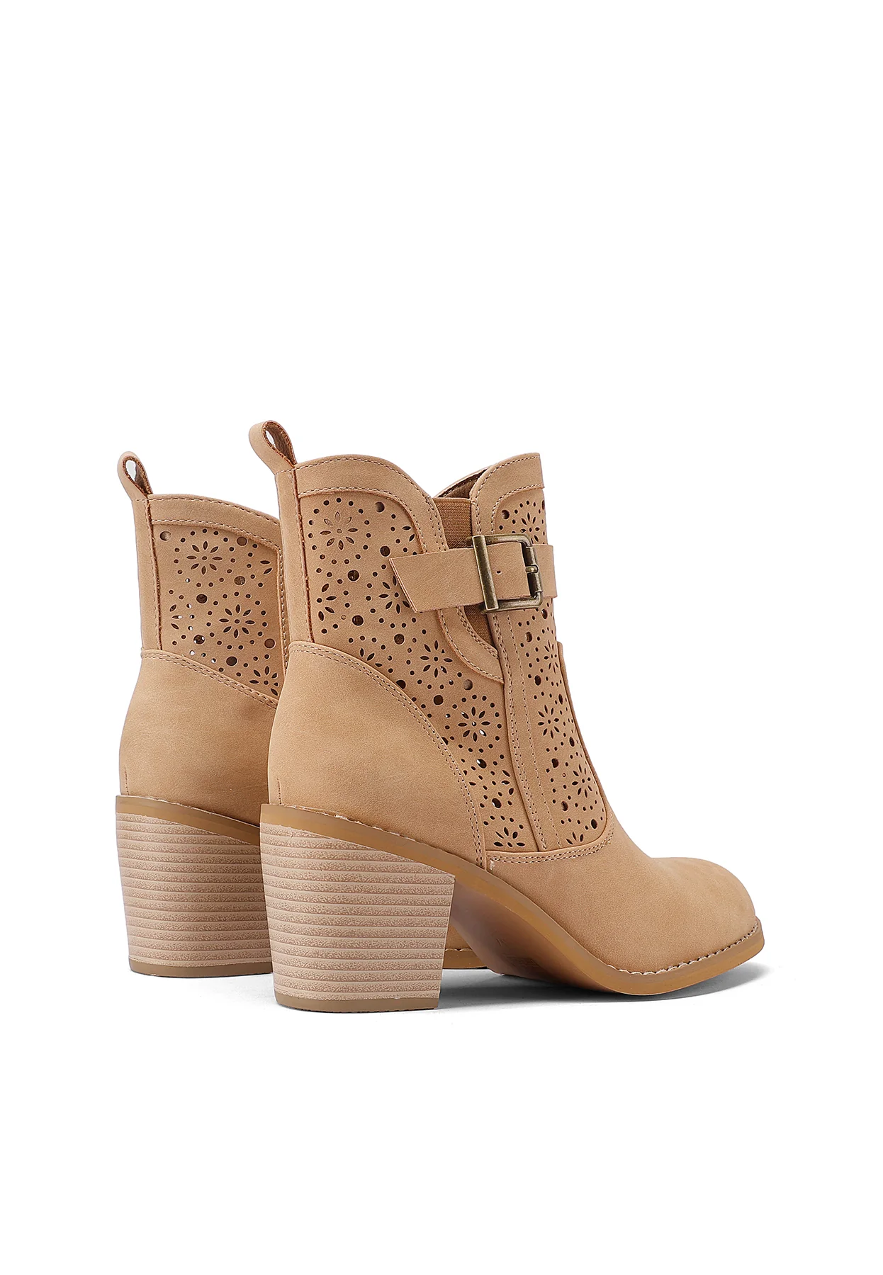Stivaletti donna estivi traforati con trama floreale X32-37 - Image 11