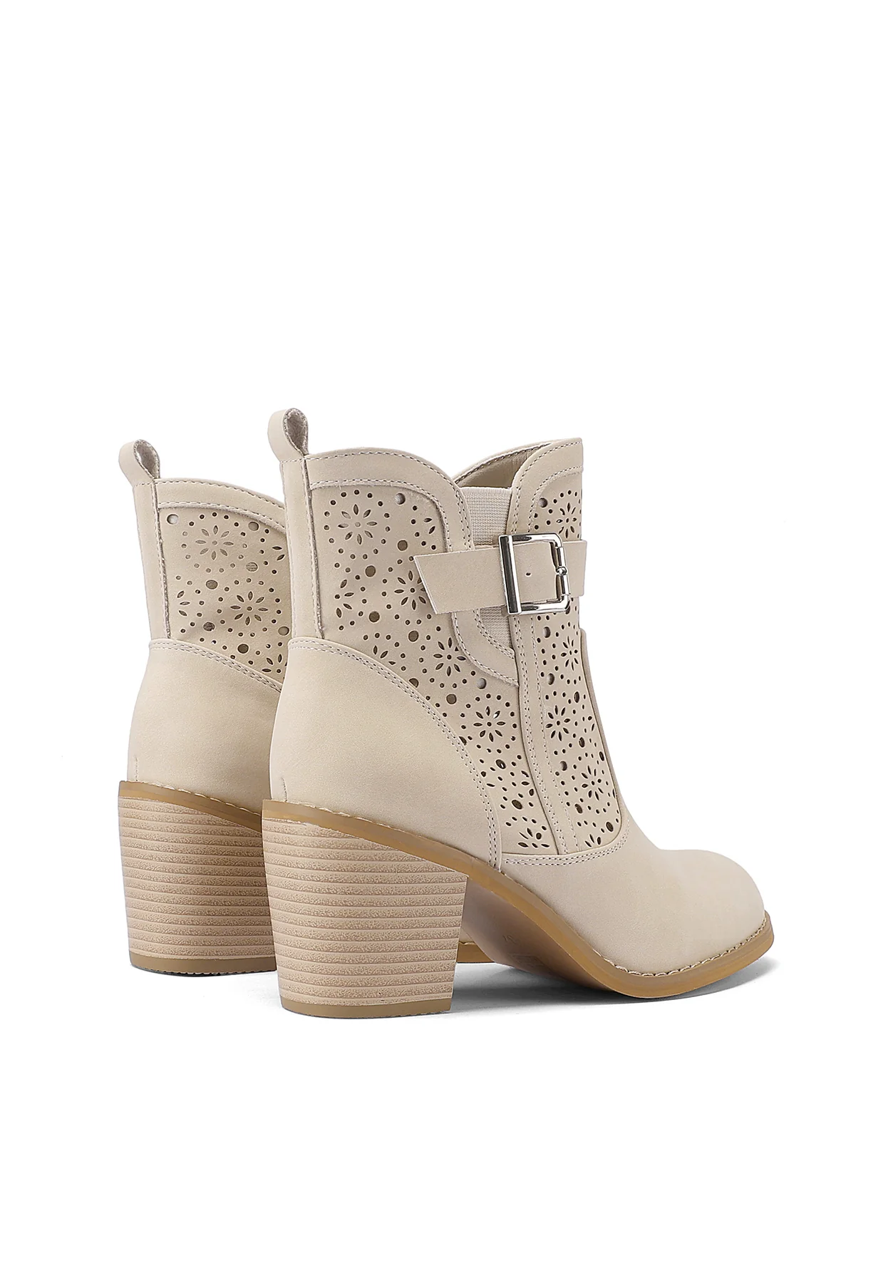 Stivaletti donna estivi traforati con trama floreale X32-37 - Image 4