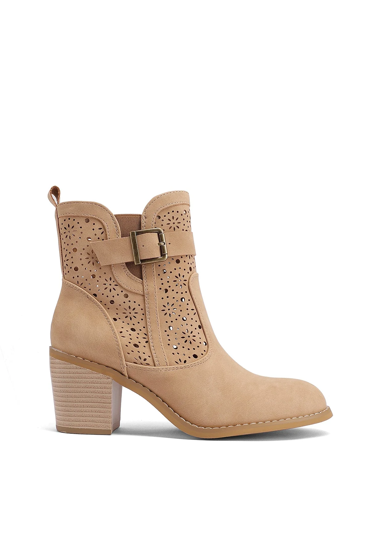 Stivaletti donna estivi traforati con trama floreale X32-37 - Image 9