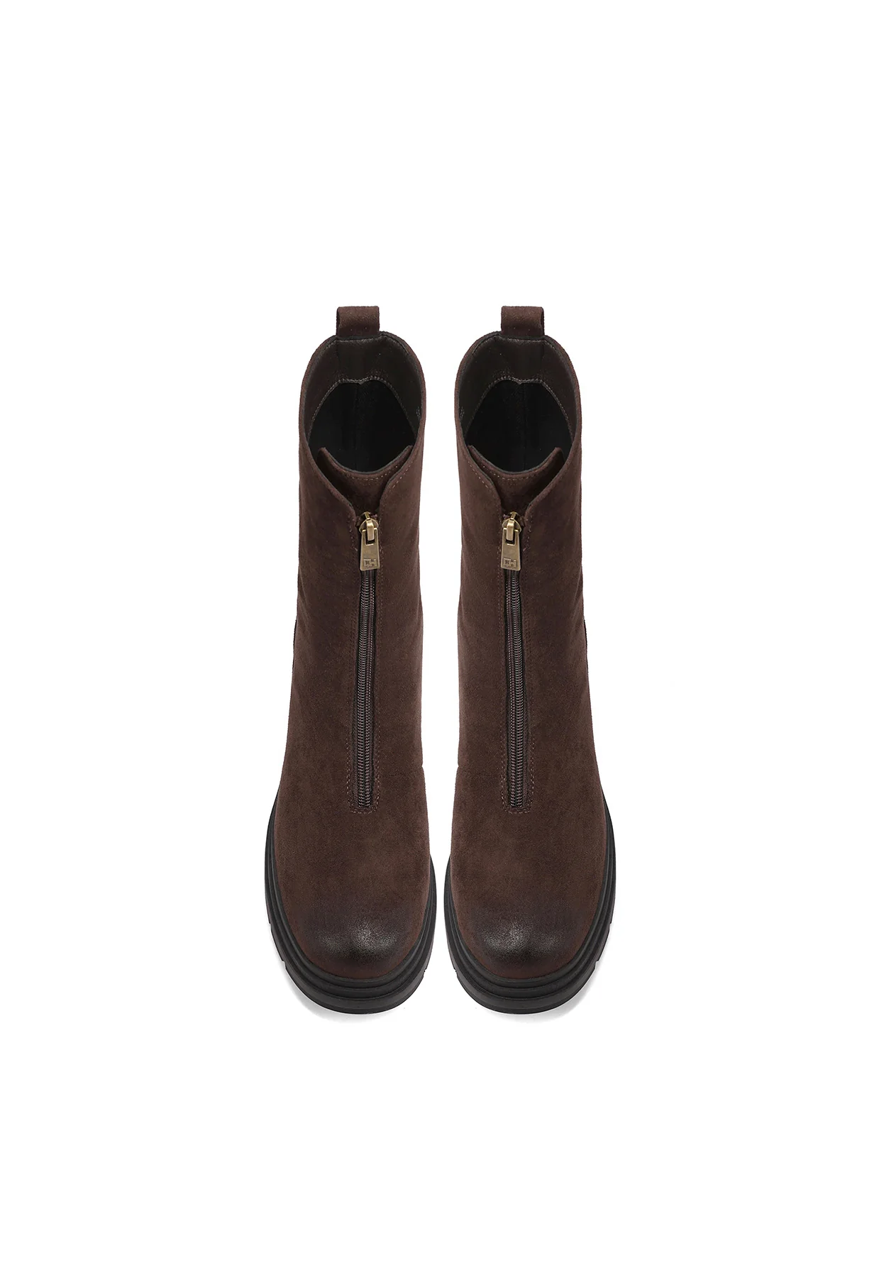 Stivali da donna in ecopelle con zip frontale X33-57 - Image 20