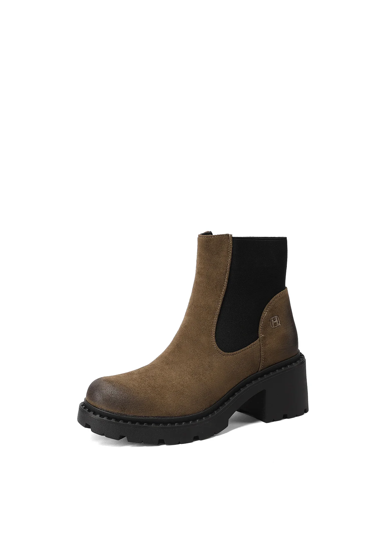 Stivaletti chelsea da donna con tacco largo ed elastico X33-87 - Image 10