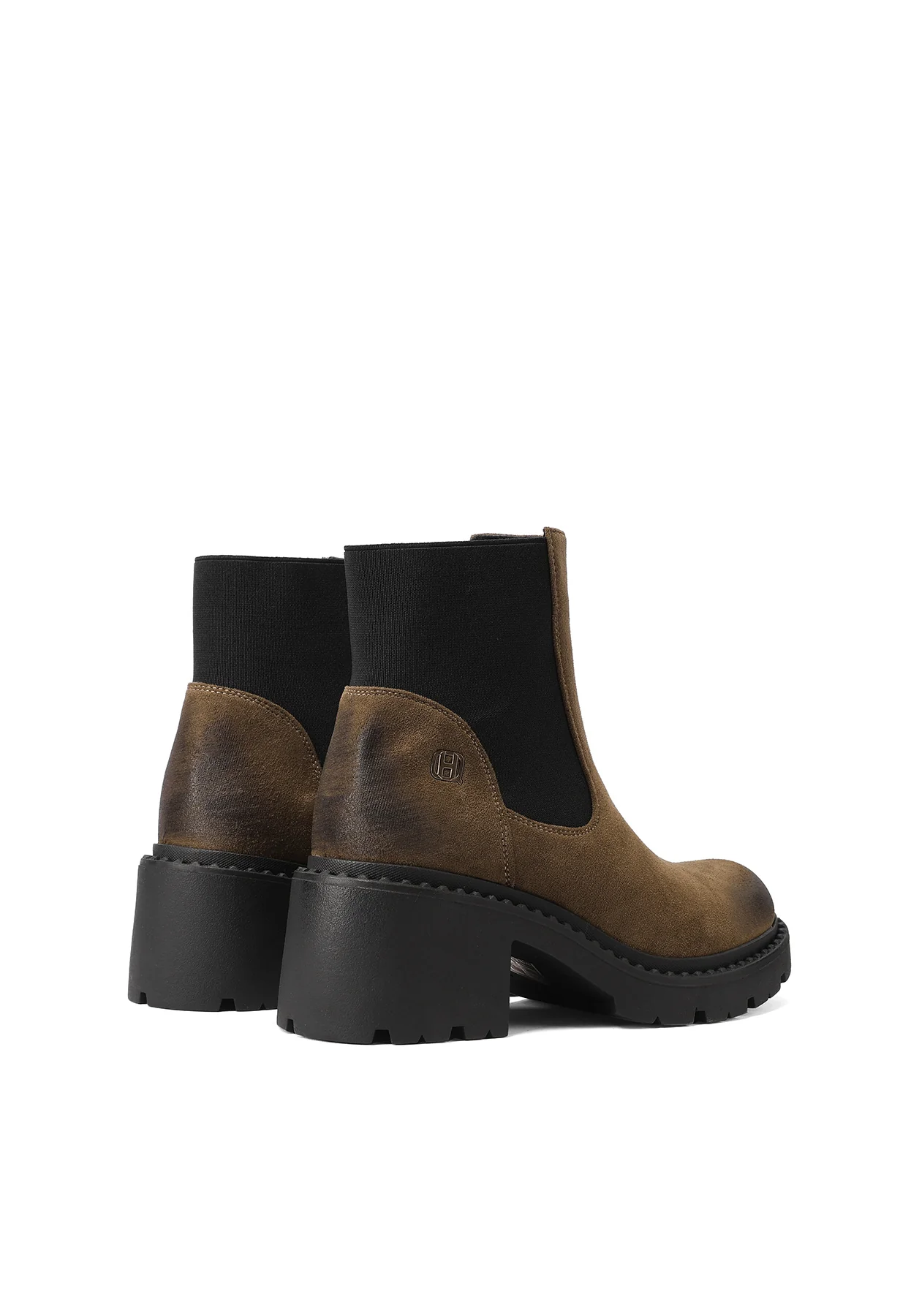 Stivaletti chelsea da donna con tacco largo ed elastico X33-87 - Image 11