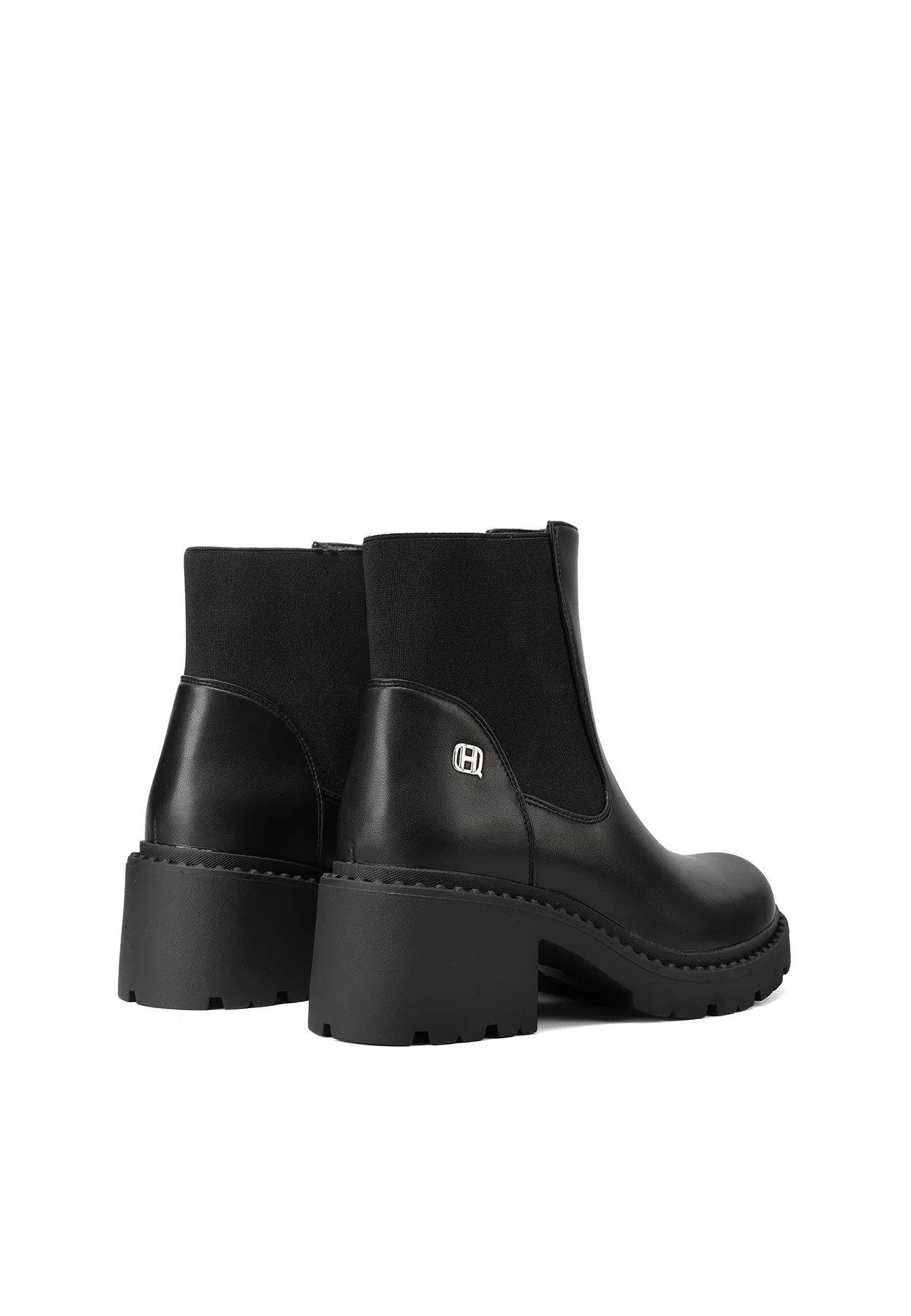 Stivaletti chelsea da donna con tacco largo ed elastico X33-87 - Image 4