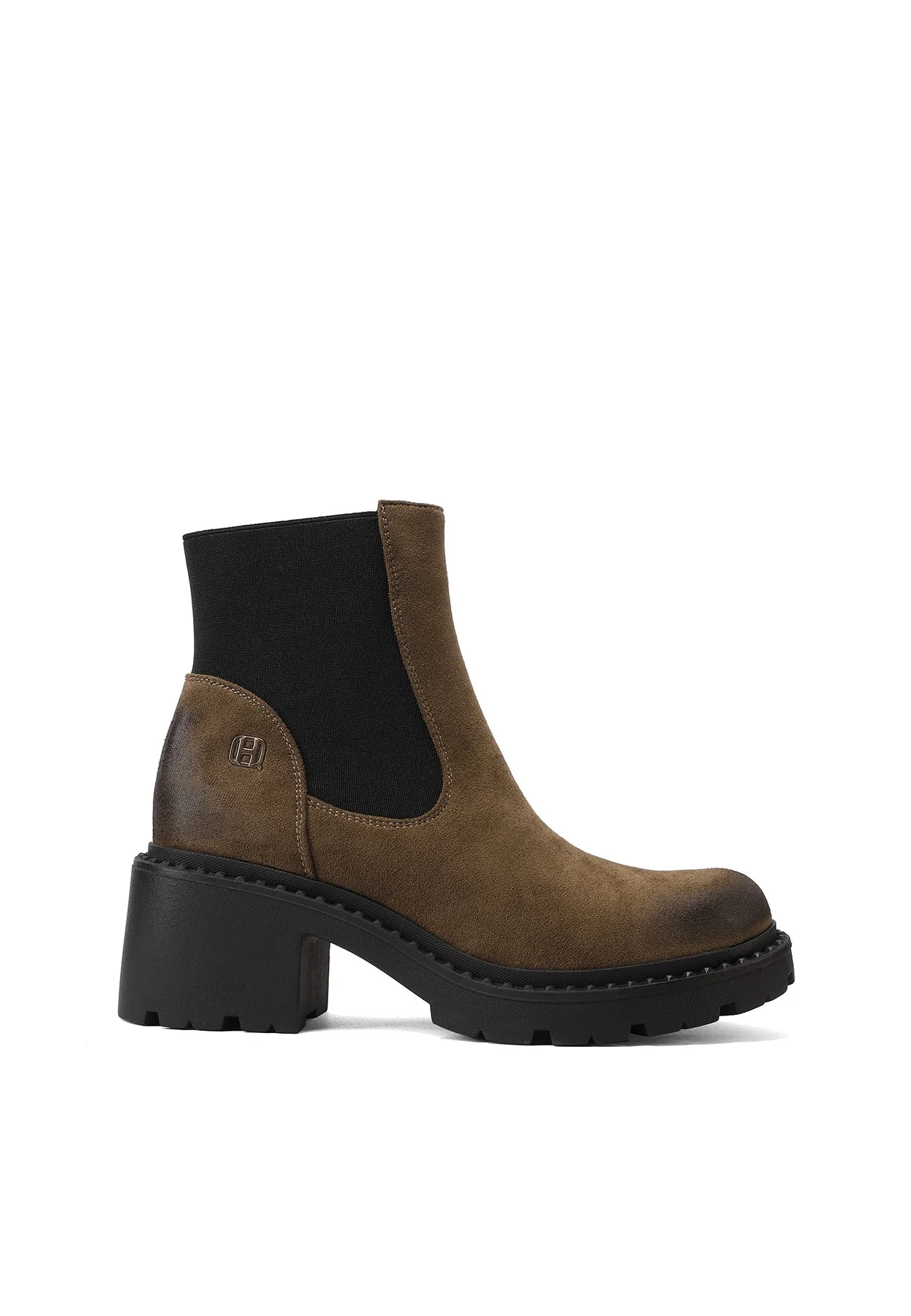 Stivaletti chelsea da donna con tacco largo ed elastico X33-87 - Image 9