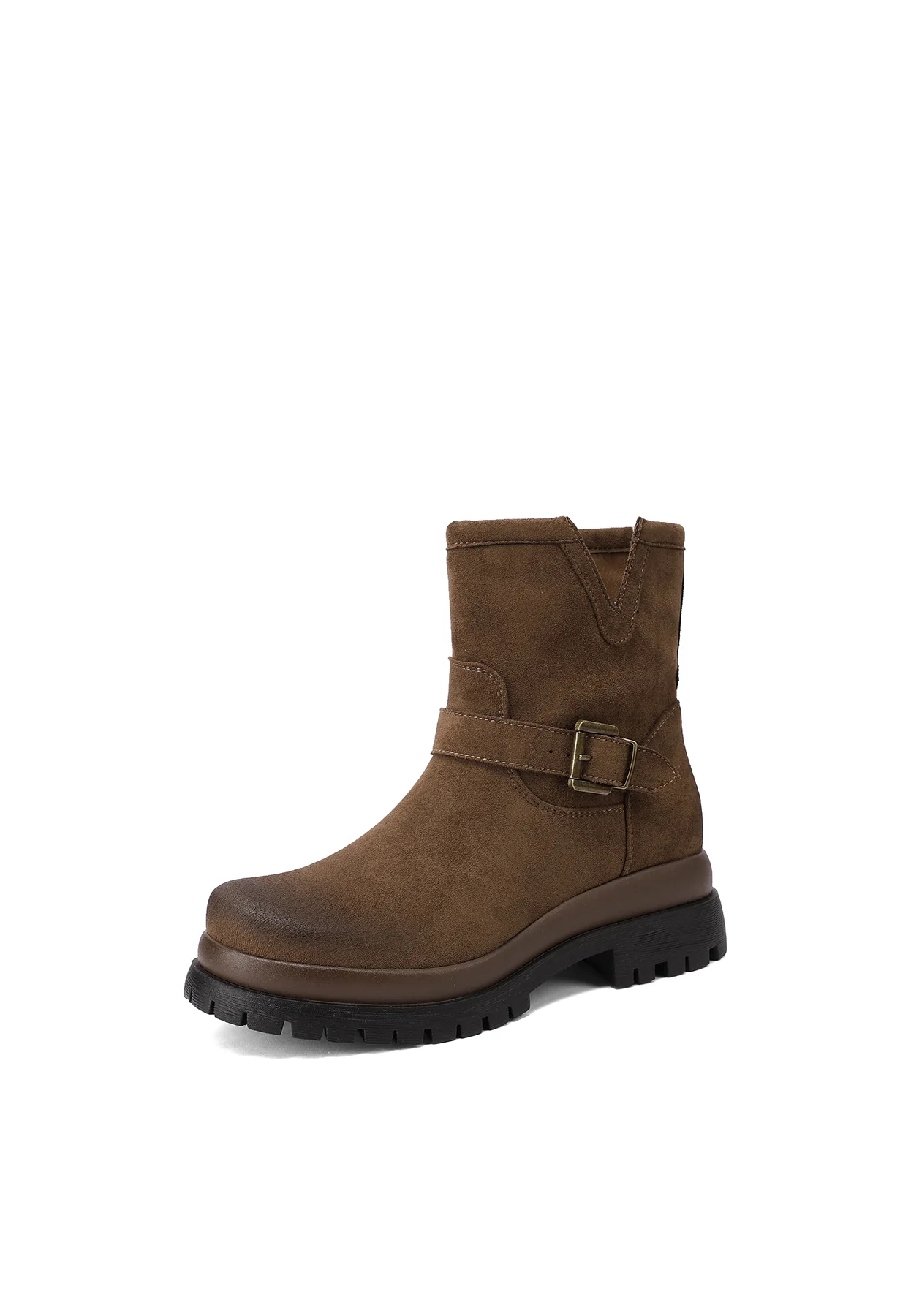 Stivaletti biker da donna con fibbia e suola carrarmato X33-95 - Image 10