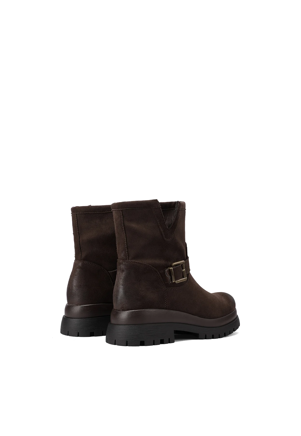 Stivaletti biker da donna con fibbia e suola carrarmato X33-95 - Image 18