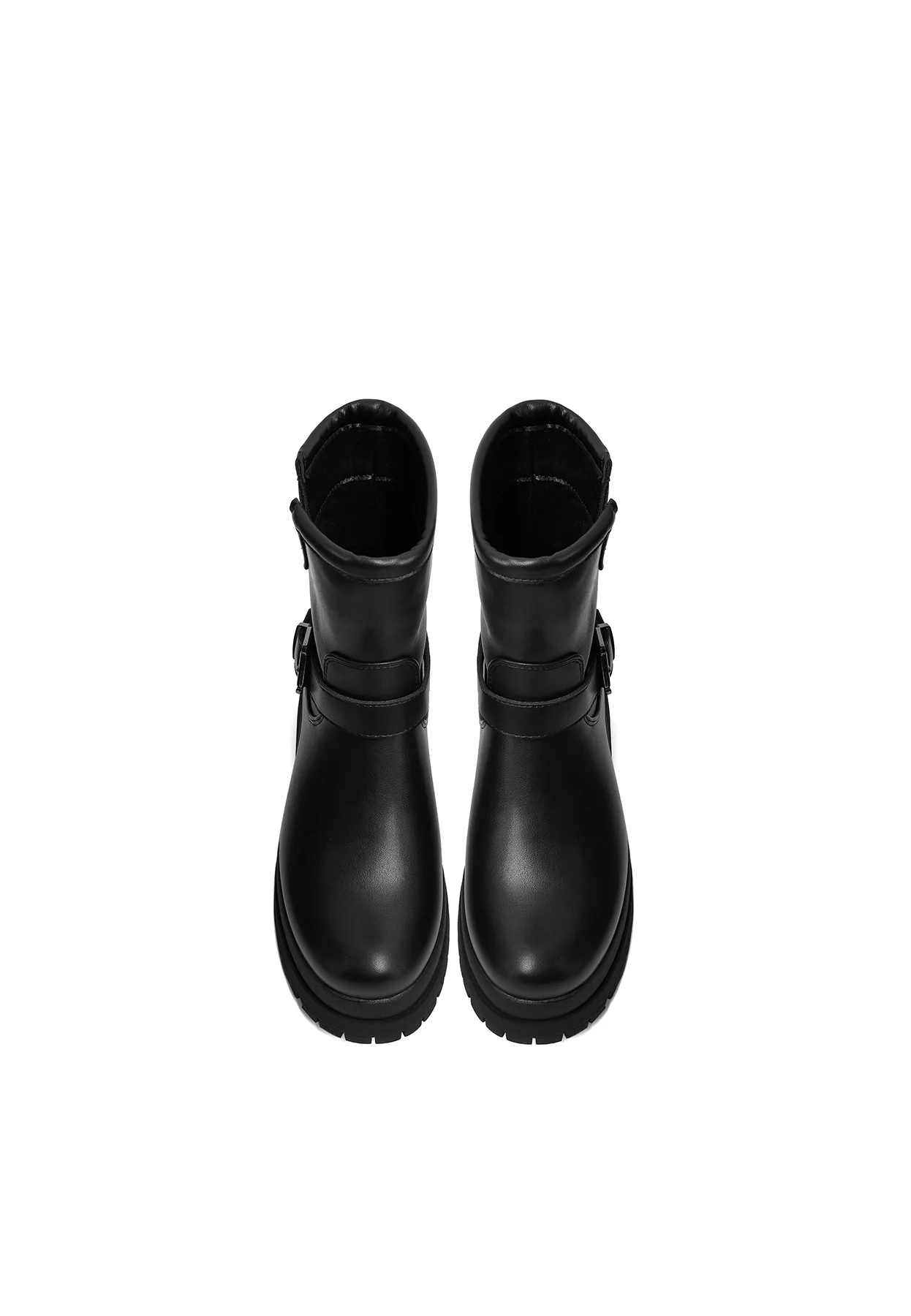 Stivaletti biker da donna con fibbia e suola carrarmato X33-95 - Image 5