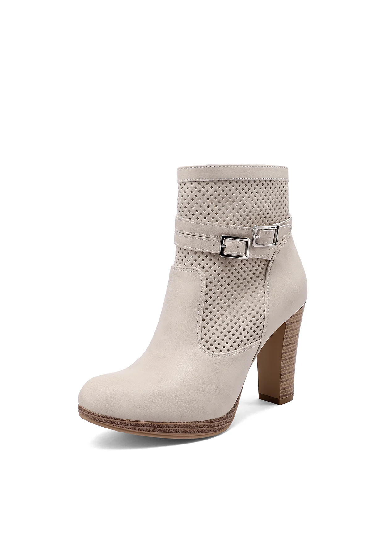 Stivaletti donna traforati con tacco alto X34-74 - Image 11