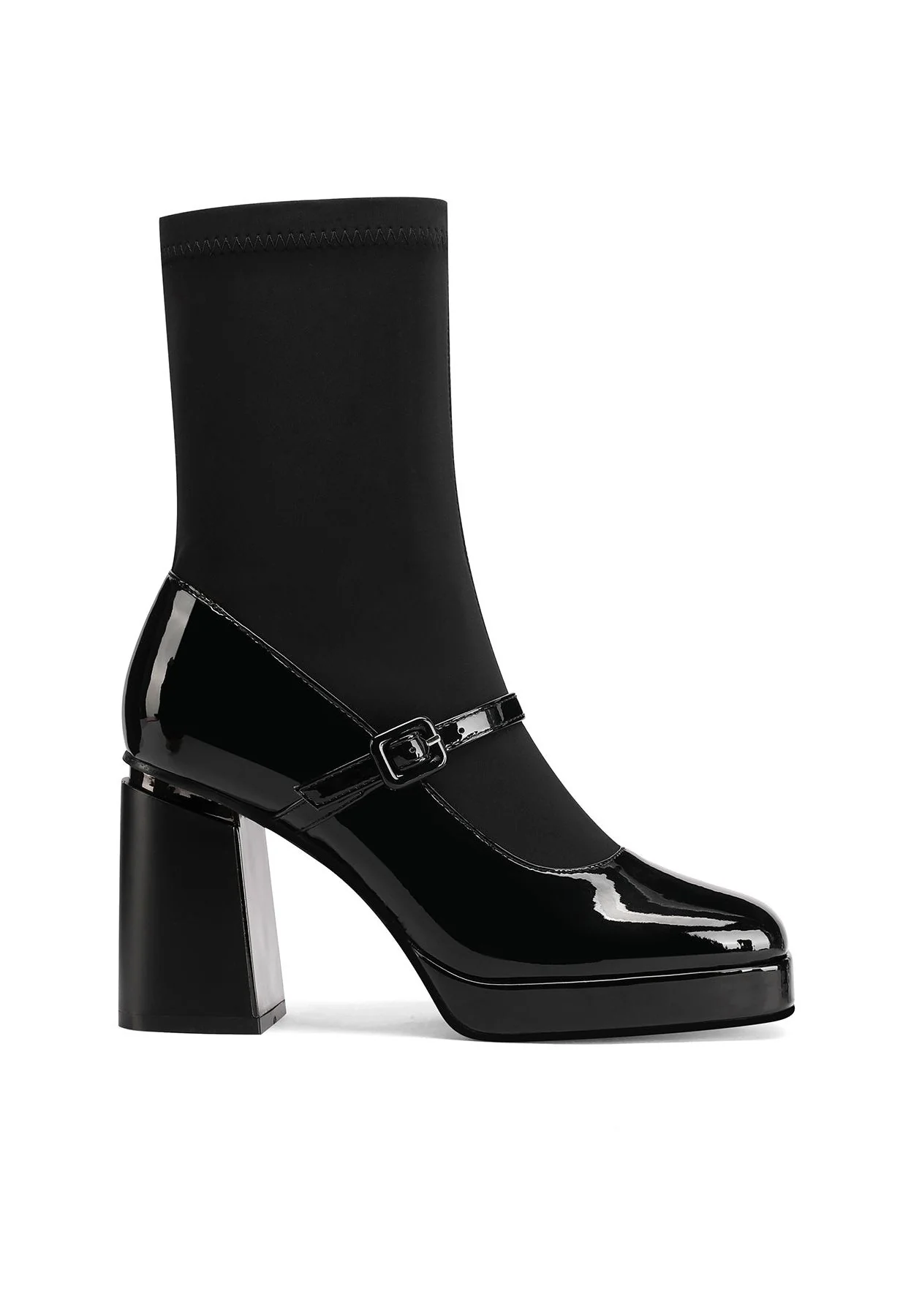 Stivaletti donna sock boot cinturino ZM9833 - Image 2