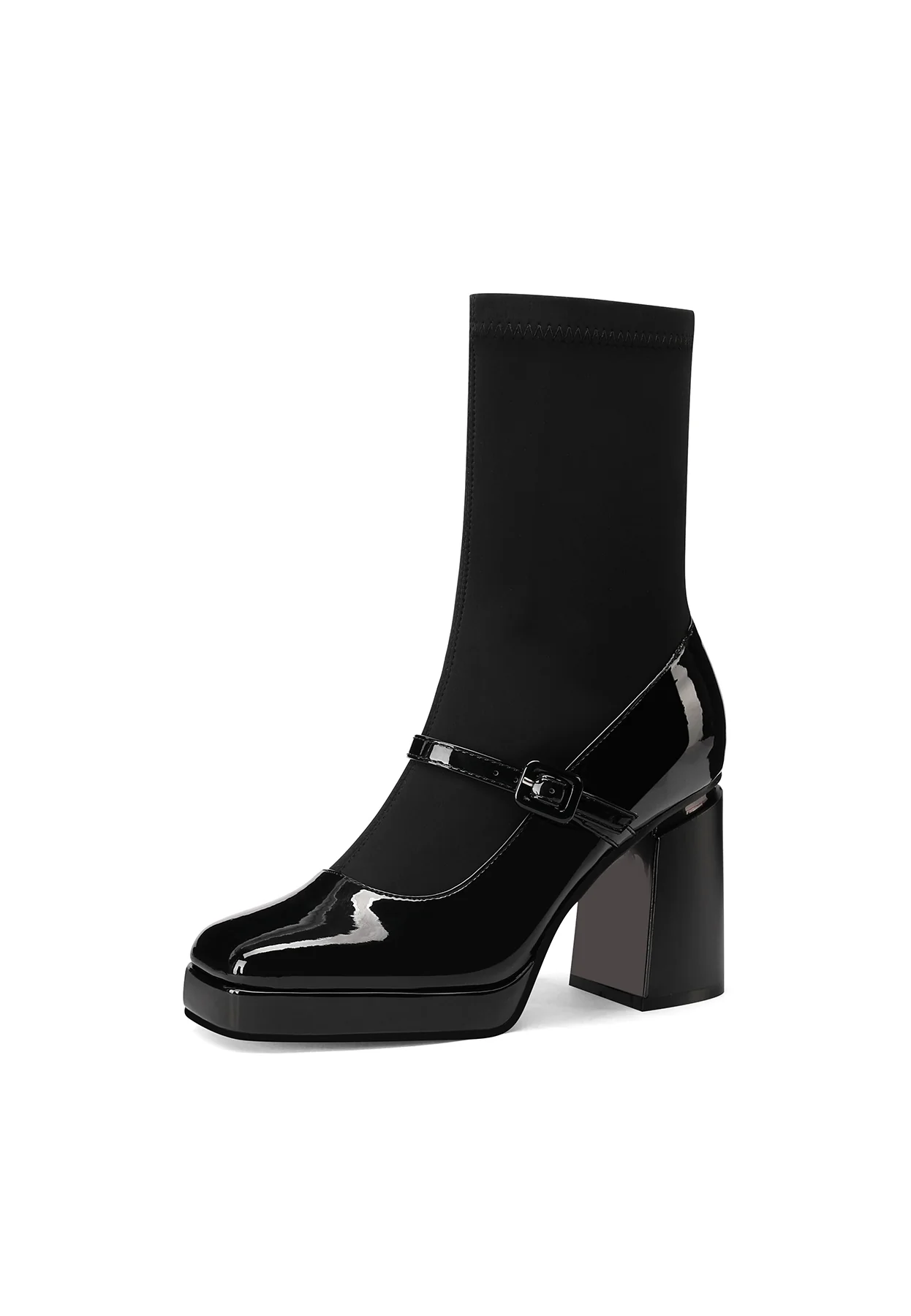 Stivaletti donna sock boot cinturino ZM9833 - Image 3