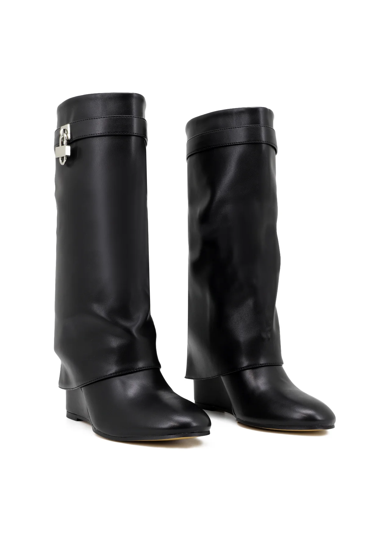Stivale donna con gambale morbido e fibbia K4007 - Image 13