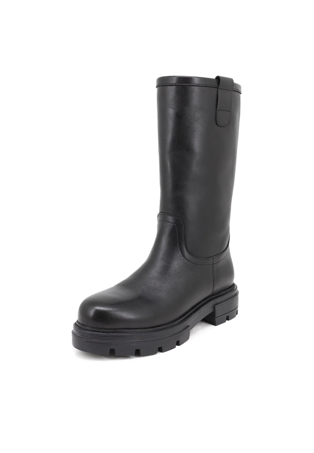 Stivale marrone in vera pelle con suola carrarmato QH-22 L-78 - Image 9