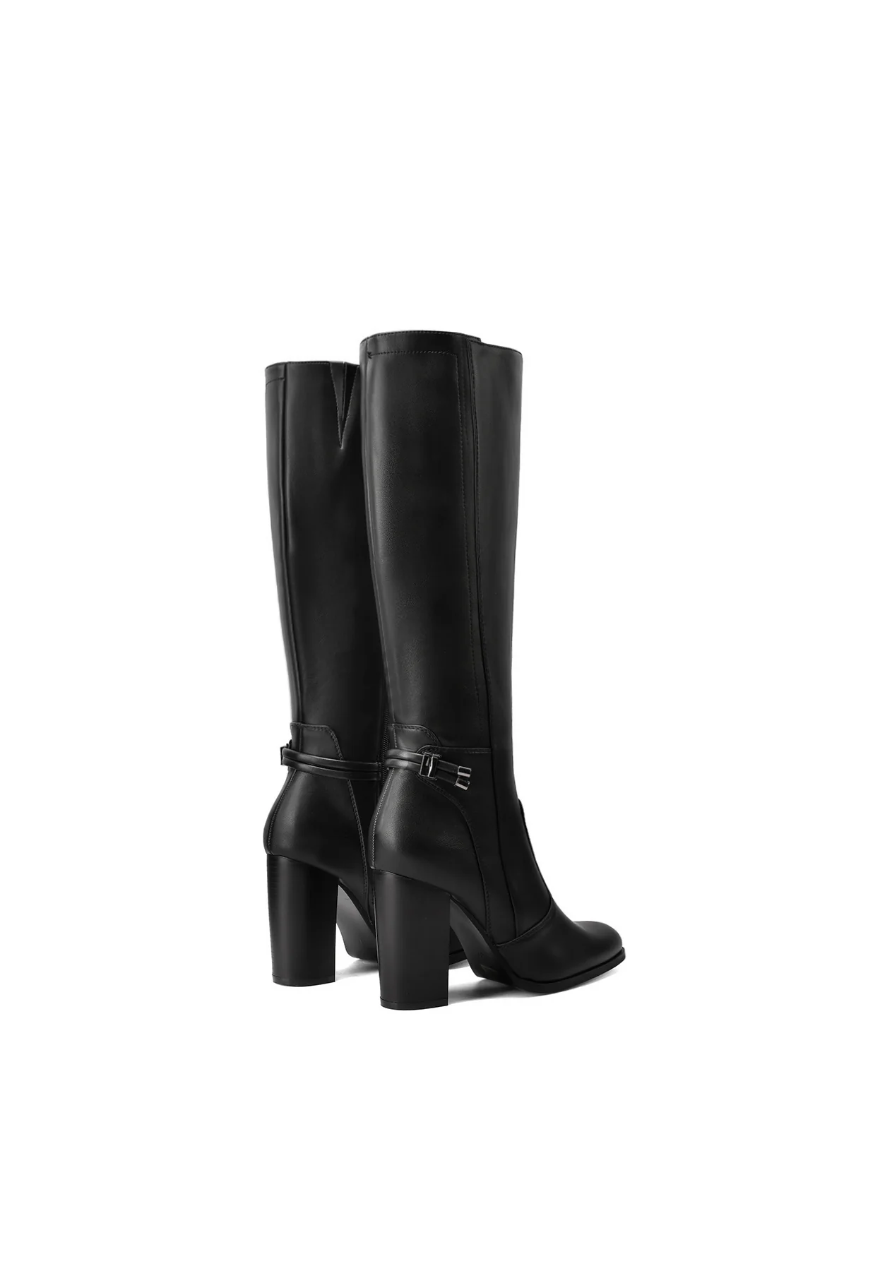 Stivali donna alti eleganti tacco largo e cavigliera X29-121 - Image 4