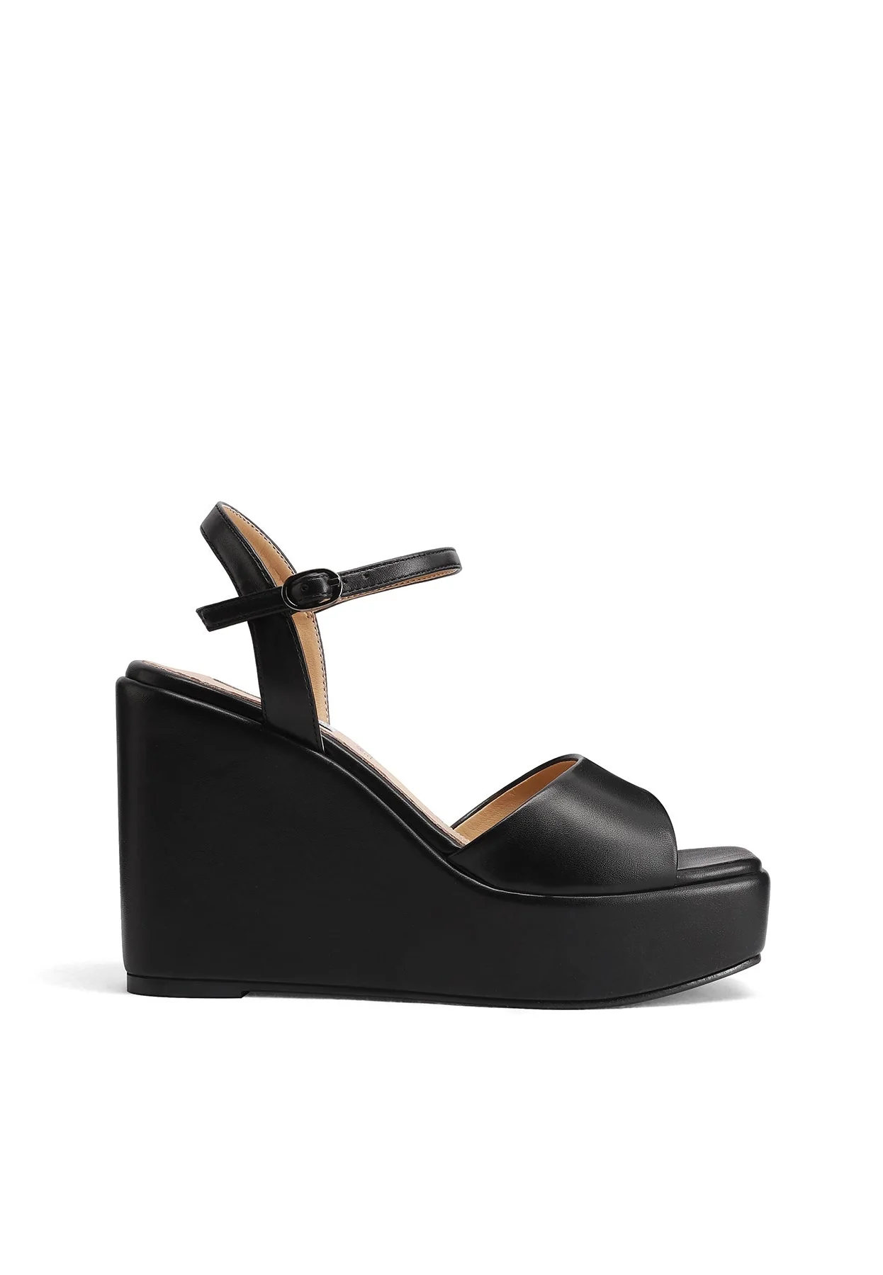 Sandali con zeppa alta platform minimal e cinturino ZM9914 - Image 2