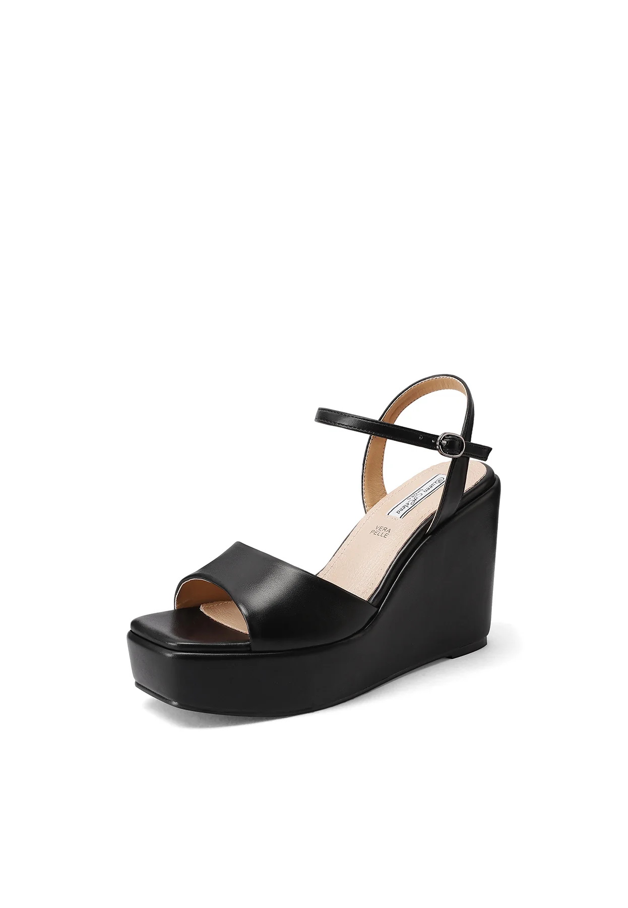 Sandali con zeppa alta platform minimal e cinturino ZM9914 - Image 3