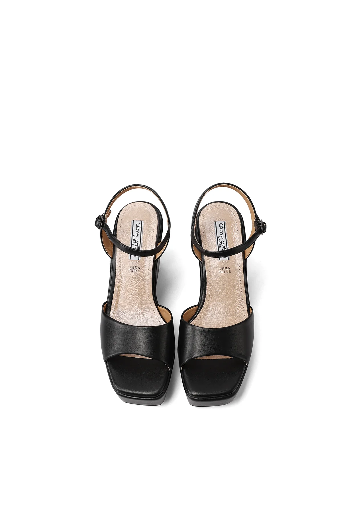 Sandali con zeppa alta platform minimal e cinturino ZM9914 - Image 5