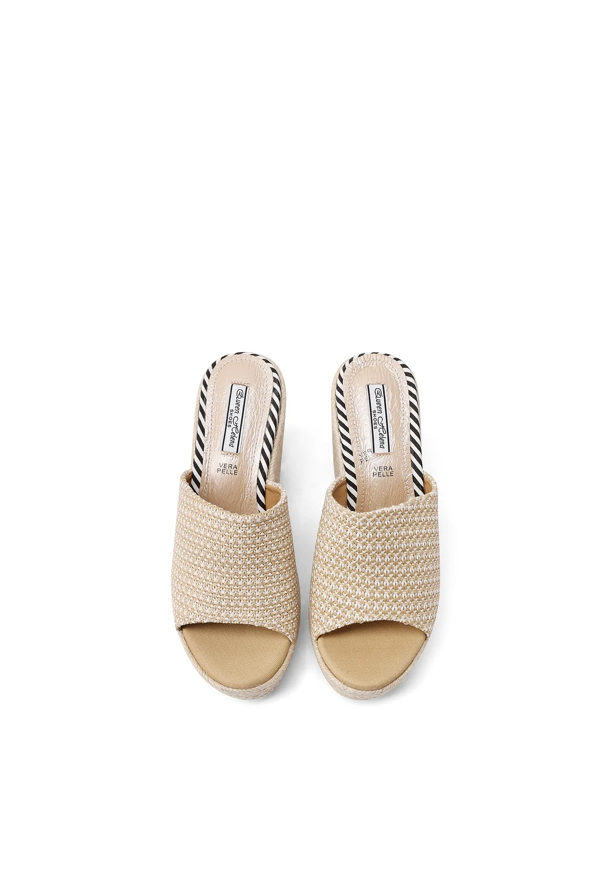 Sandali sabot con zeppa in corda intrecciata comodi ZM9983 - Image 12