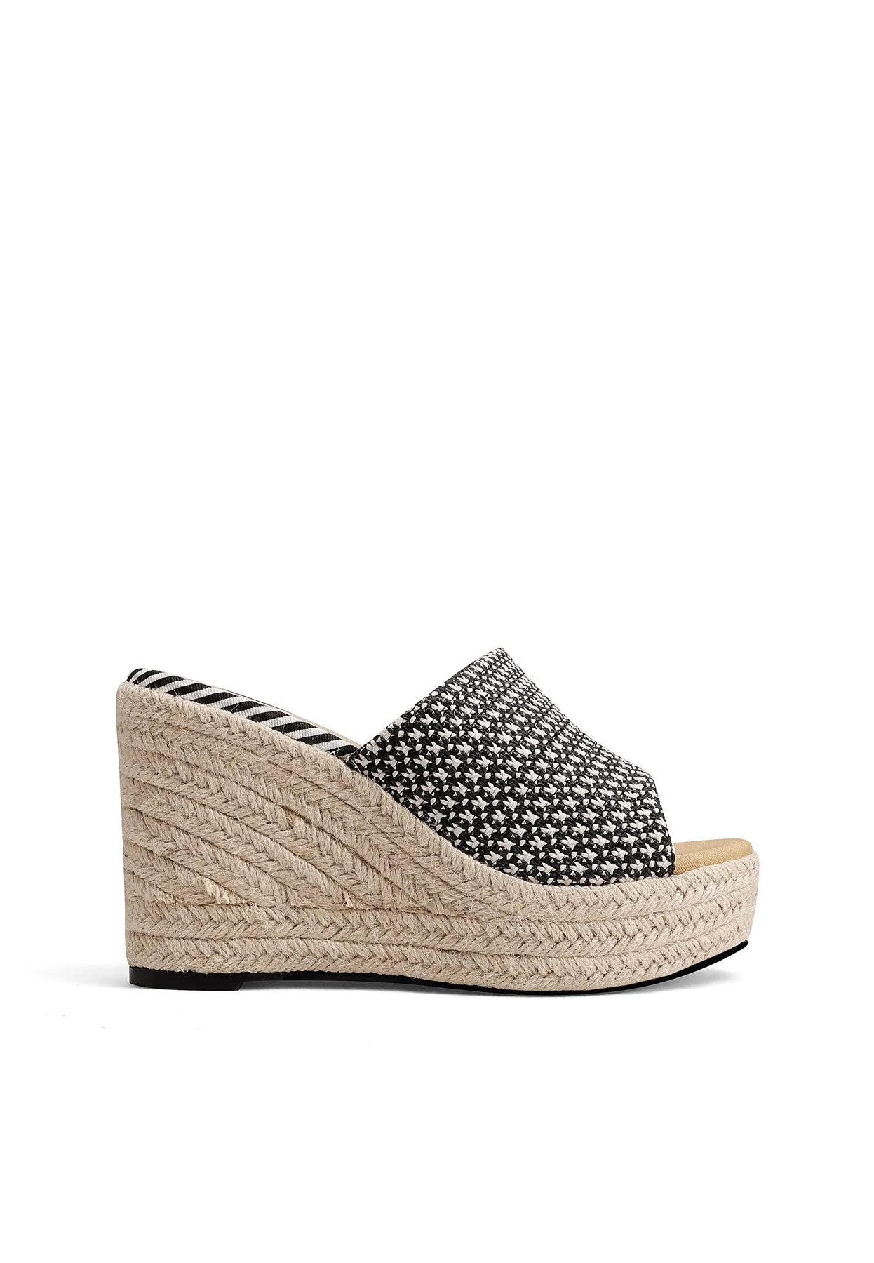 Sandali sabot con zeppa in corda intrecciata comodi ZM9983 - Image 2